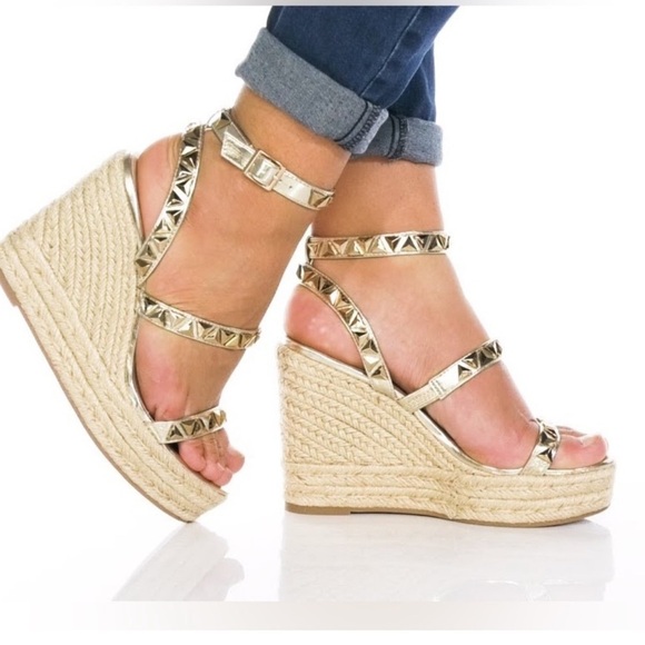 Steve Madden Women's Session Wedge Sandal, Tan - Picture 1 of 14
